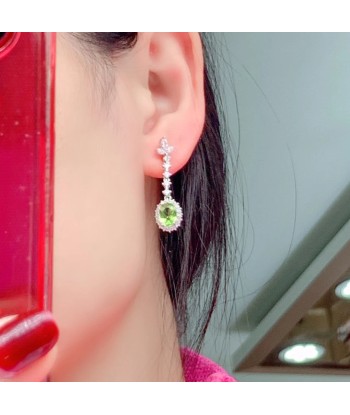 925 Sterling Silver Diopside Earrings for Her du meilleur 