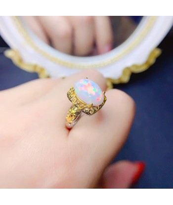 Sterling Silver Opal Ring for Women les muscles