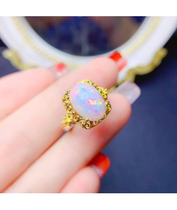 Sterling Silver Opal Ring for Women les muscles