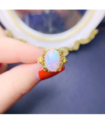 Sterling Silver Opal Ring for Women les muscles