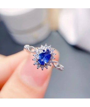 925 Sterling Silver Tanzanite Ring for Women 2024