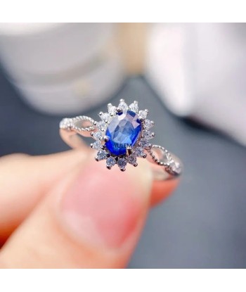 925 Sterling Silver Tanzanite Ring for Women 2024