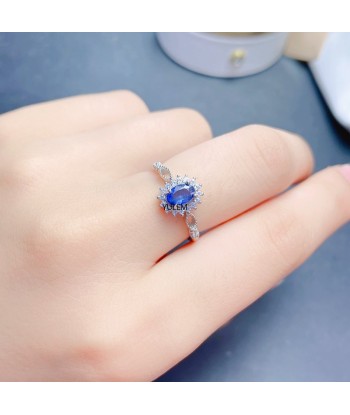 925 Sterling Silver Tanzanite Ring for Women 2024