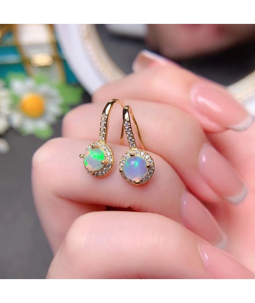 18K Gold Plated Natural Opal Earrings for Women 50% de réduction en Octobre 2024