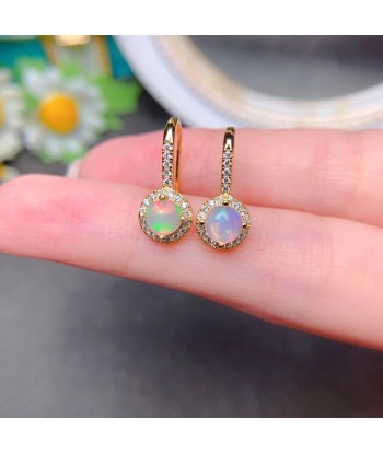 18K Gold Plated Natural Opal Earrings for Women 50% de réduction en Octobre 2024