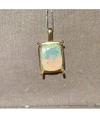 Sterling Silver Natural Opal Pendant for Women france