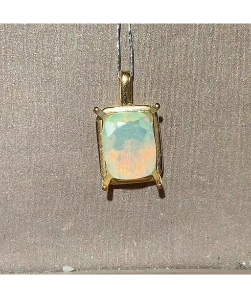 Sterling Silver Natural Opal Pendant for Women france