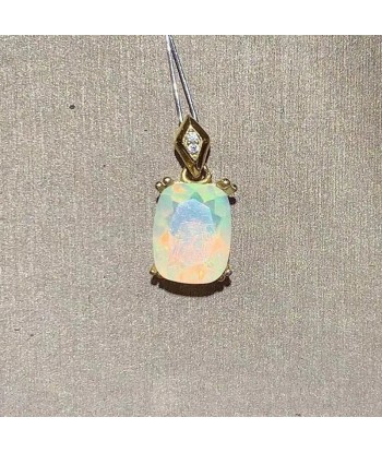 Sterling Silver Natural Opal Pendant for Women france