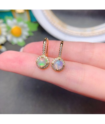 18K Gold Plated Natural Opal Earrings for Women 50% de réduction en Octobre 2024