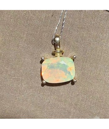 Sterling Silver Natural Opal Pendant for Women france