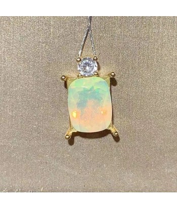 Sterling Silver Natural Opal Pendant for Women france