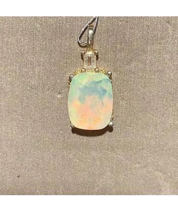 Sterling Silver Natural Opal Pendant for Women france