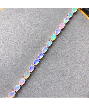 Sterling Silver Fire Opal Bracelet 2 - 3 jours ouvrés.