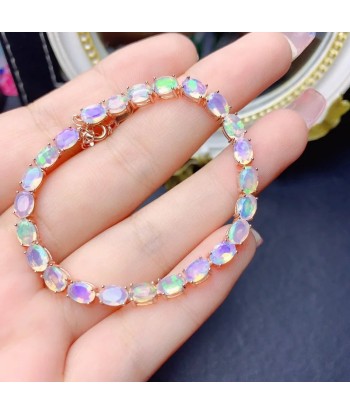 Sterling Silver Fire Opal Bracelet 2 - 3 jours ouvrés.