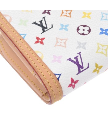 LOUIS VUITTON Louis Vuitton Multicolor Portofeuil Vienois Bron (White) M92987 Ladies Monogram Bi-Fold Wallet destockage