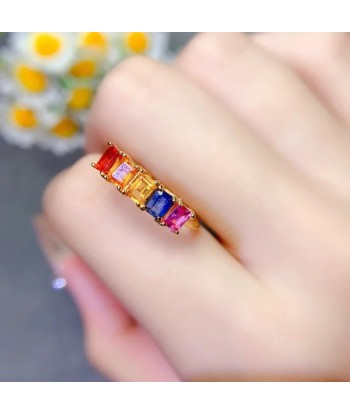 925 Sterling Silver Sapphire Ring for Women votre restaurant rapide dans 