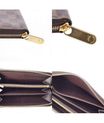 LOUIS VUITTON Louis Vuitton Damier Zippy Brown N41661 Mens Canvas Long Wallet ouvre sa boutique