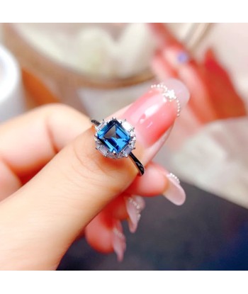 Sterling Silver London Blue Topaz Ring 0.36ct Economisez 