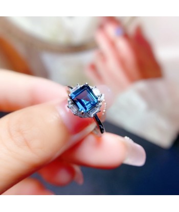 Sterling Silver London Blue Topaz Ring 0.36ct Economisez 