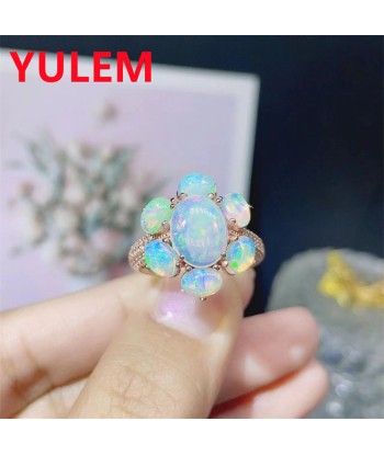 Sterling Silver White Opal Ring for Women vous aussi creer 