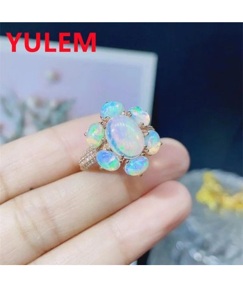 Sterling Silver White Opal Ring for Women vous aussi creer 