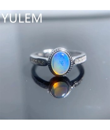 925 Silver Natural Opal Ring for Women En savoir plus