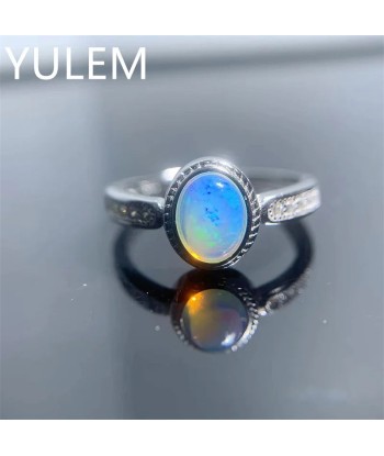 925 Silver Natural Opal Ring for Women En savoir plus