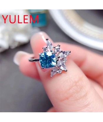 925 Sterling Silver Moissanite Ring for Her meilleur choix