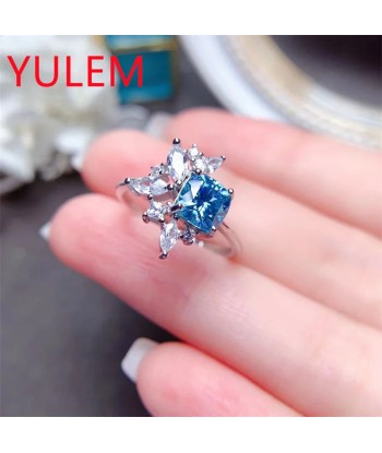 925 Sterling Silver Moissanite Ring for Her meilleur choix