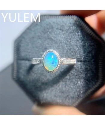 925 Silver Natural Opal Ring for Women En savoir plus