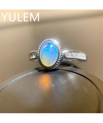 925 Silver Natural Opal Ring for Women En savoir plus