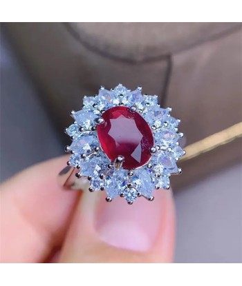 Sterling Silver 0.4 ctw Ruby Ring for Women ou a consommer sur place