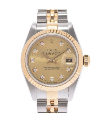 ROLEX Datejust 10P diamond 69173G Ladies YG / SS watch self-winding champagne dial offre 