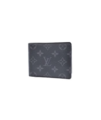 LOUIS VUITTON Monogram Eclipse Portofeuil Multipull Black / Gray M61695 Unisex Bi-Fold Wallet de l' environnement