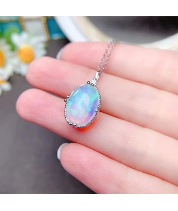 Gold Opal Pendant Necklace for Women une grave pollution 