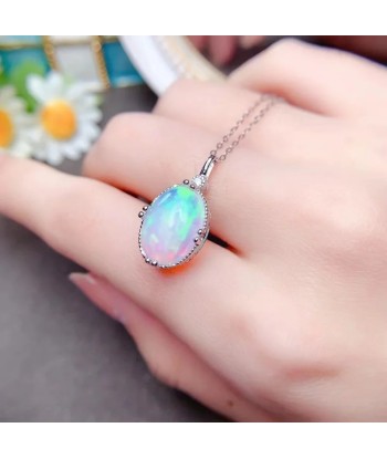 Gold Opal Pendant Necklace for Women une grave pollution 