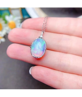 Gold Opal Pendant Necklace for Women une grave pollution 