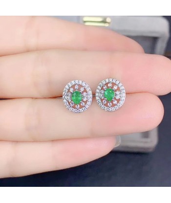 925 Sterling Silver Natural Emerald Bow Earrings 2 - 3 jours ouvrés.