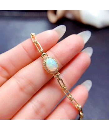 Sterling Silver Natural Opal Bracelet for Women sélection de produits