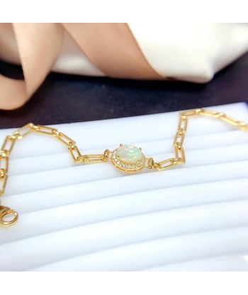 Sterling Silver Natural Opal Bracelet for Women sélection de produits