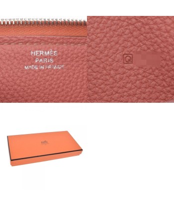 HERMES Hermes Azap Long Clevette Palladium Metal Fittings □ Q Engraved (Around 2013) Ladies Togo Wallet plus qu'un jeu 