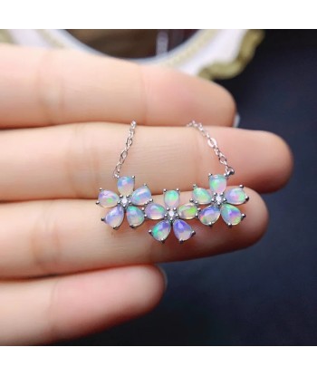 925 Silver Opal Pendant for Women pas cher 