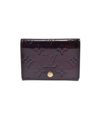 LOUIS VUITTON Louis Vuitton Verni Amberop Cult de Visitit Card Case Amarant M91409 Ladies Monogram Business Holder hantent personnes