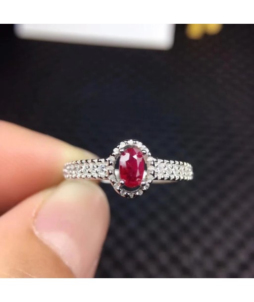 Sterling silver 925 Ruby Ring for women les ligaments