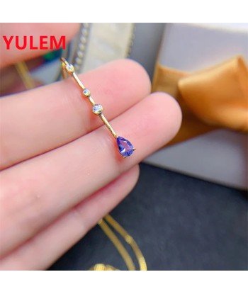 Solid 925 Silver Tanzanite Pendant for Women JUSQU'A -70%! 