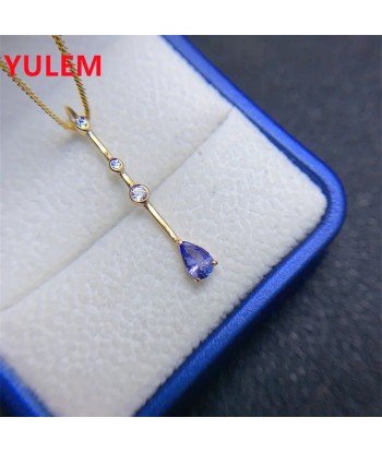 Solid 925 Silver Tanzanite Pendant for Women JUSQU'A -70%! 