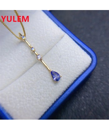 Solid 925 Silver Tanzanite Pendant for Women JUSQU'A -70%! 