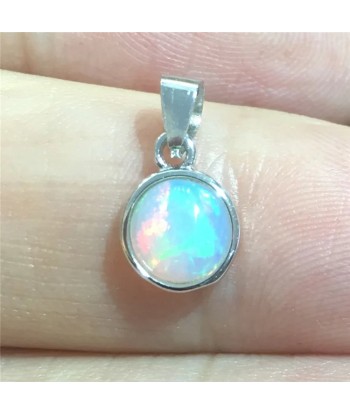 Sterling Silver Natural Opal Pendant for Women la chaussure