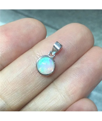 Sterling Silver Natural Opal Pendant for Women la chaussure