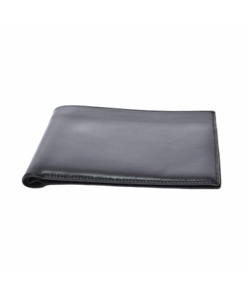 HERMES black engraved unknown unisex box calf muffler bi-fold wallet d'Europe débarque